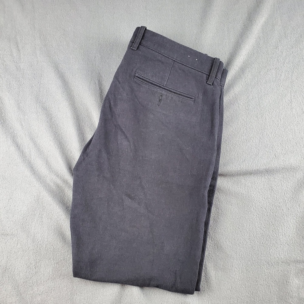 J. Crew Stretch Slim Fit thick Dress Pants Office Wear Casual Size 34x29 black